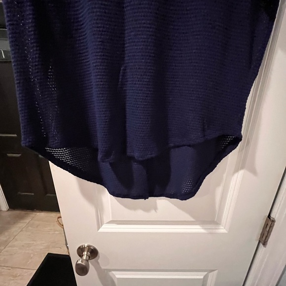 ~a.n.a~ Blue Boxy Blouse with Relaxed Fit and Wide Neckline - Picture 2 of 9